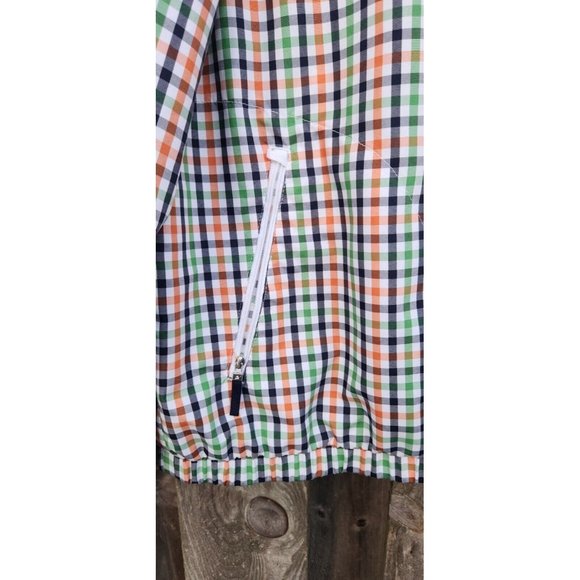 Liz Golf Lizgolf By Liz Claiborne Plaid Spring Quarter Zip Jacket Size Large - Picture 7 of 11